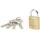 Master Lock 2930EURD Vorhängeschloss 30mm Vollmessing Hohe Sicherheit mit Doppelter Verriegelung