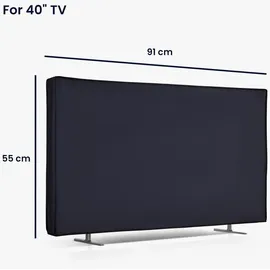 kwmobile 40" TV Abdeckung Dunkelblau
