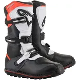 Alpinestars Tech-T Motorradstiefel, schwarz-weiss-rot, Größe 38