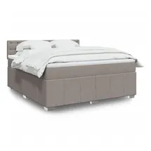 vidaXL Boxspringbett 180 x 200 cm Taupe