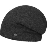 LIERYS Merino Kaschmir Long Beanie Damen/Herren - One Size (54-59 cm) - Mütze mit Merinowolle und Kaschmir - Strickmütze Made in Germany - Wollmütze Herbst/Winter anthrazit One Size - Einheitsgröße