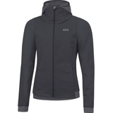 Gore Wear Damen Winddichte Kapuzen-Laufjacke, R3 Women GORE WINDSTOPPER Thermo Hoodie, 38, Grau, 100378