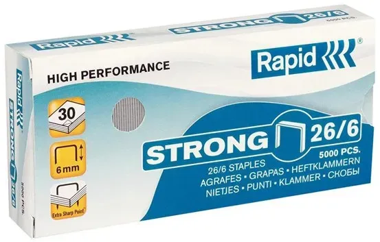 Strong - staples - 26/6 - 6 mm - pack of 5000