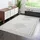 Carpet City Teppich Kurzflor Wohnzimmer - Grau, Beige - 160x230 cm - Teppiche Fransen Boho-Style - Raute-Optik - Schlafzimmer, Esszimmer