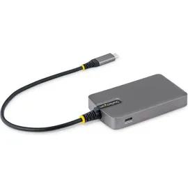 Startech StarTech.com 4-Port Hub, 5Gbps, Busbetrieben, USB-C Hub, USB C-Netzteil Port, 30 cm Kabel, Reisehub