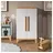 VitaliSpa Kinderkleiderschrank Malia 70 x 120 cm Eiche weiß