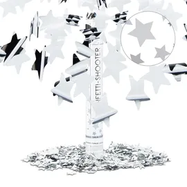 Relaxdays Party Popper 40 cm Silber