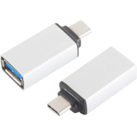 S-Conn 14-05015 USB 3.1 C USB 3.0 A Silber