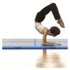 Aufblasbare Gymnastikmatte mit Pumpe PVC Blau