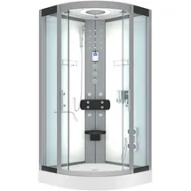 AcquaVapore Komplettdusche Duschkabine Fertigdusche Dusche D58-00T1-EC 80x80 cm mit 2K Scheiben Versiegelung