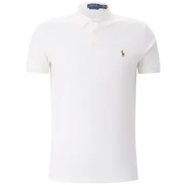 Ralph Lauren Polo Ralph Lauren Herren Poloshirt weiß Slim Fit, weiß, NOS
