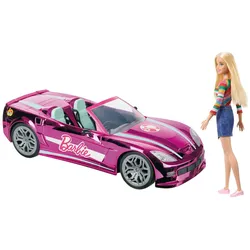 Ferngesteurtes Auto - Barbie Dream Car (40 cm) inkl. Barbie Malibu Puppe