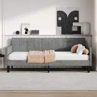 YuQozii Polstersofa 90x200 cm, Daybed,Schlafsofa, Schlafzimmersofa, Schlafcouch, Einzelbett, Schlafcouch Schlafcouch, Gästebett, ohne Matratze, Chenille, grau