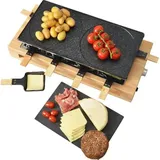 KitchenChef Raclette Maschine 8 Personen 1500w schwarz