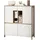 furn.design Highboard 111 x 125 cm Weiß / Eiche