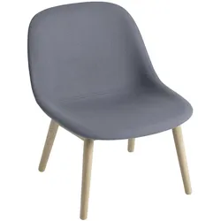 Muuto Fiber Lounge Chair, wood base, divina 154 / eiche natur