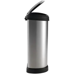 curver Mülleimer 40,0 l silbermetallic