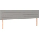 vidaXL Kopfteile 2 Stk. Hellgrau 90x5x78/88 cm Stoff