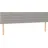 vidaXL Kopfteile 2 Stk. Hellgrau 90x5x78/88 cm Stoff