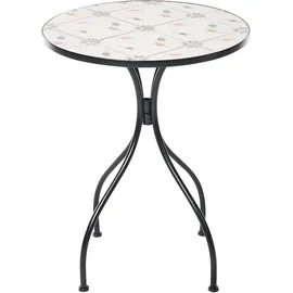 Beliani Bistro Set 3-tlg. Schwarz/Weiß