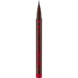 Essence fine brush liner waterproof, Eyeliner, Nr. 02, Braun, langanhaltend, schnelltrocknend, sofortiges Ergebnis, vegan, wasserfest, ohne Mikroplastikpartikel, ohne Parfüm, 1er Pack (0.7g)