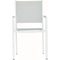 Fiam Aria Stapelsessel 54 x 53 x 88 cm weiß/silbergrau 4er Set