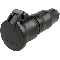 PCE Schutzkontaktkupplung KD nat SH IP54 schwarz Serie TopTaurus2