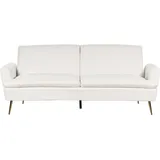Beliani Schlafsofa VETTRE in Weiß/Gold - (W) 210 x (H) 88 x (L) 84 cm | Gr.: onesize