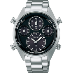 Seiko Prospex Speedtimer Chronograph Solar Quarz SFJ003P1 Sonderangebot - schwarz,silber - 42mm