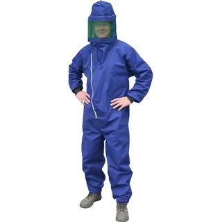 Wespen- und Hornissenschutzanzug inklusive Helm - blau - XL
