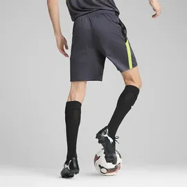 Puma Liga Kurze Hose - Galactic Gray / Yellow Alert,