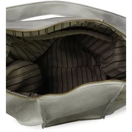 HARPA Schultertasche "GEORGIA", Mädchen, Gr. B/H/T: 15cm x 15cm x 41cm, weiß, grau, Baumwolle, unifarben, Taschen Schultertasche, in moderner Patchwork-Optik