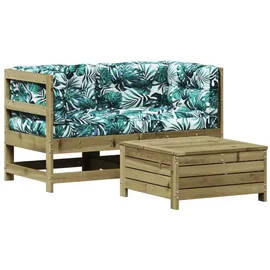 vidaXL Garten-Lounge-Set 3-tlg. Kiefernholz imprägniert braun
