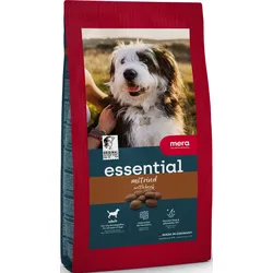 mera Essential Trockenfutter Mit Rind | Qualitätsnahrung für Hunde | Hundefutter | Unterstützt die Darmflora 12.5 kg