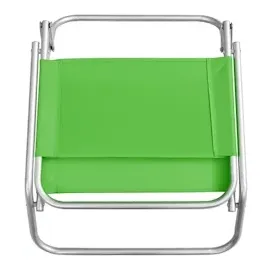 vidaXL Klappbare Strandstühle 2 Stk. Grün Stoff