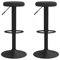 VidaXL Barhocker 2 Stk. Schwarz Samt