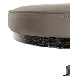 CLP 2er Set Sitzhocker Destin mit Kunstlederbezug I Hocker im Industrial Design I gepolstert und höhenverstellbar