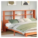 vidaXL Kopfteil Mit Stauraum Wachsbraun 180 Cm Massivholz Kiefer Vidaxl