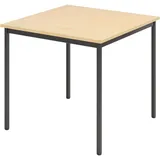 bümö Tisch 80 x 72 x 80 cm Ahorn/Schwarz