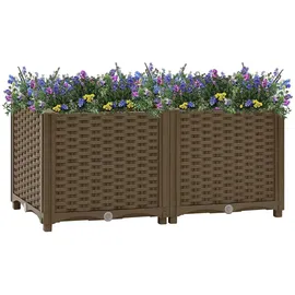 vidaXL Hochbeet 80 x 40 x 38 cm Braun