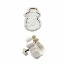 Städter Präge-Ausstecher mit Auswerfer Schneemann 4,5 cm