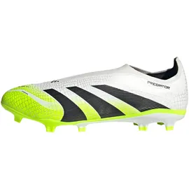 adidas Predator League Laceless FG Herren Cloud White/Core Black/Lucid Lemon 48
