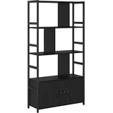 vidaXL Bücherregal 80 x 30 x 155,5 cm Schwarz