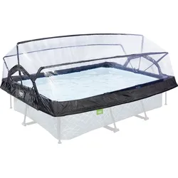 Poolverdeck EXIT "multifunktionale Abdeckung", transparent, B:220cm H:85cm T:150cm, Polyvinylchlorid (PVC), Verdecke, zur Befestigung an Framepools