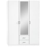 Sconto Kleiderschrank weiß ¦ Maße (cm): B: 136 H: 197 T: 54