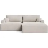 GRAINGOLD Eckcouch Polyester 3-Sitzer Beige