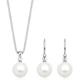 Elli Schmuckset Muschelkernperle 925 Sterling Geschenkidee