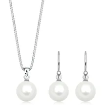 Elli Schmuckset Muschelkernperle 925 Sterling Geschenkidee