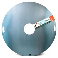 Grillrost.com Das Original Feuerplatte Ø 100 cm 6 mm schwarz