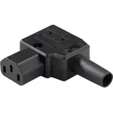 Martin Kaiser 890/sw Kaltgeräte-Steckverbinder Stecker, gewinkelt 10 A Schwarz 1 St.